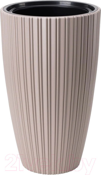 Изображение товара Кашпо Formplastic Mika Slim 40см / FP-5105-051 (серо-бежевый)