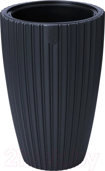 Изображение товара Кашпо Formplastic Mika Slim 40см / FP-5105-084  (глубокий черный)