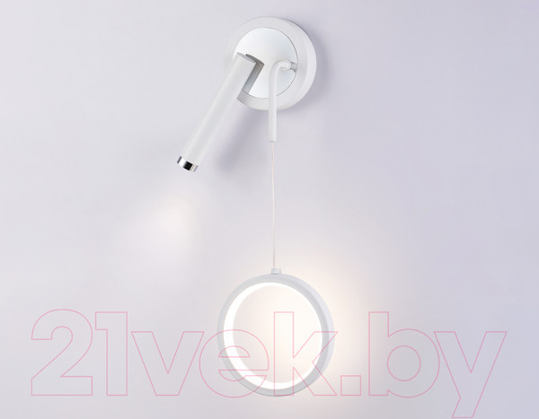 Изображение товара Бра Ambrella LineTech FL51651/1+1 WH/CH (белый/хром)