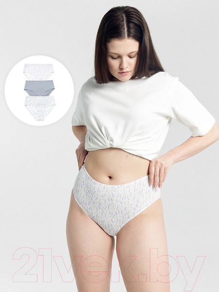 Изображение товара Комплект женских трусов Mark Formelle 412075-3 (р.102, лаванда на молочном)