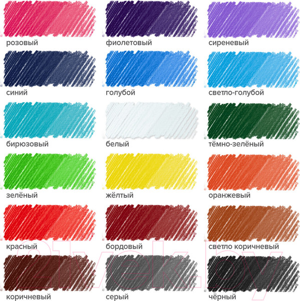 Изображение товара Набор цветных карандашей Brauberg Академия / 181865 (18цв)