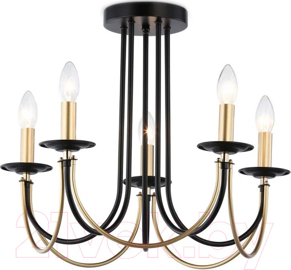 Изображение товара Люстра Ambrella Traditional TR9621/5 BK/CGD (черный/золото)
