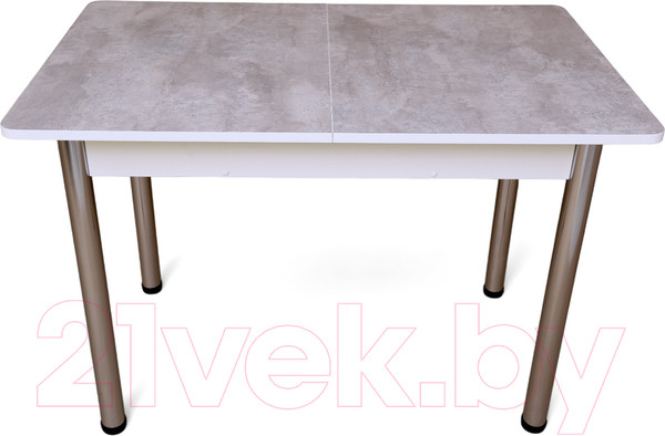 Изображение товара Обеденный стол СВД Юнио 110-140х70 / 055.П16.Х (бетон/хром)