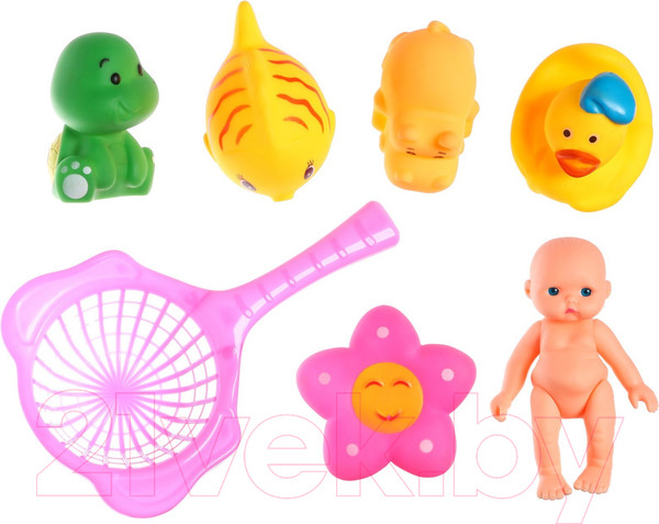 Изображение товара Набор игрушек для ванной Крошка Я Игры с пупсиком / 10095818 (7шт)