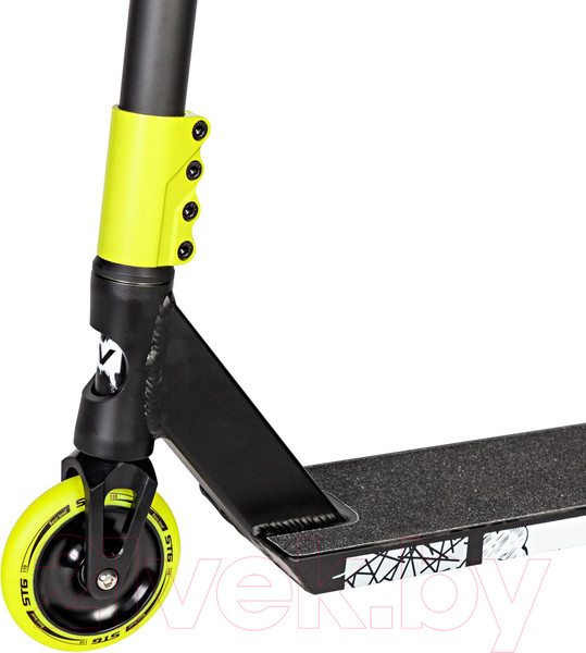 Изображение товара Самокат трюковый Novatrack Crow 10 / 110A.CROW10.BK24  (черный/зеленый)