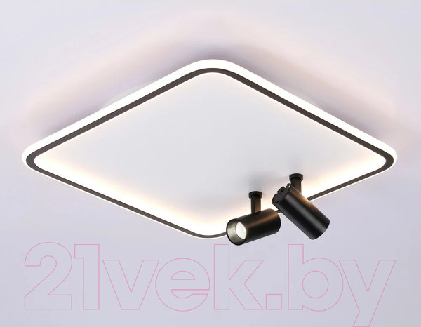 Изображение товара Люстра Ambrella Comfort FL5115/1+2 WH/BK (белый/черный)