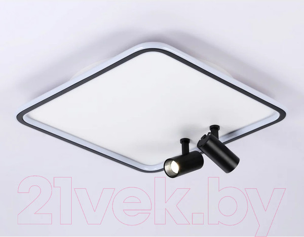 Изображение товара Люстра Ambrella Comfort FL5115/1+2 WH/BK (белый/черный)