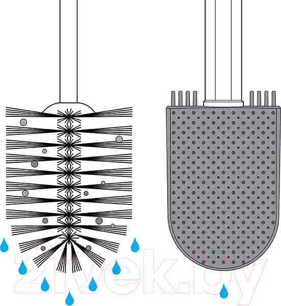 Изображение товара Ершик для унитаза Idea Делит М5028 (белый)