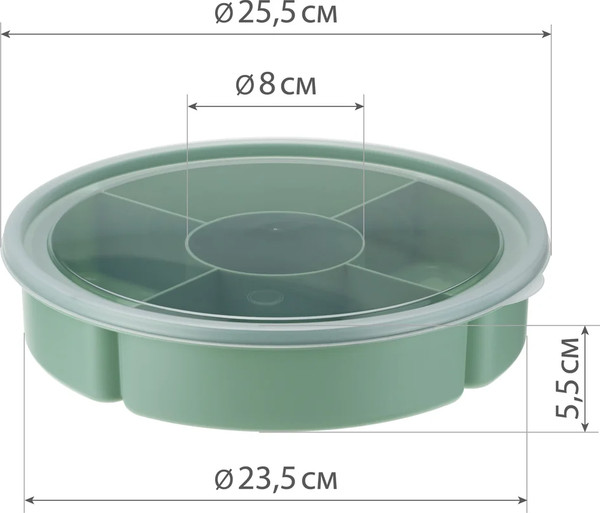 Изображение товара Менажница Idea М1123 (фисташковый)