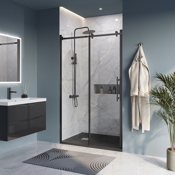Изображение товара Душевая дверь BelBagno MARINO-BF-1-120-C-NERO