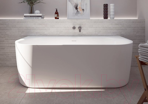 Изображение товара Ванна акриловая Cezares Metauro INT Wall-180-80-60-W-MATT