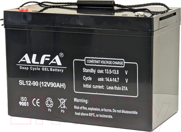 Изображение товара Аккумулятор лодочный ALFA battery SL12-90 (90 А/ч)