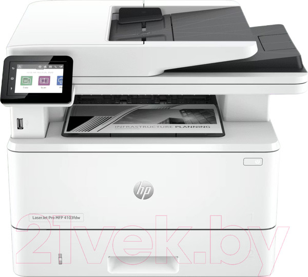 Изображение товара МФУ HP LaserJet Pro 4103fdw (2Z629A)