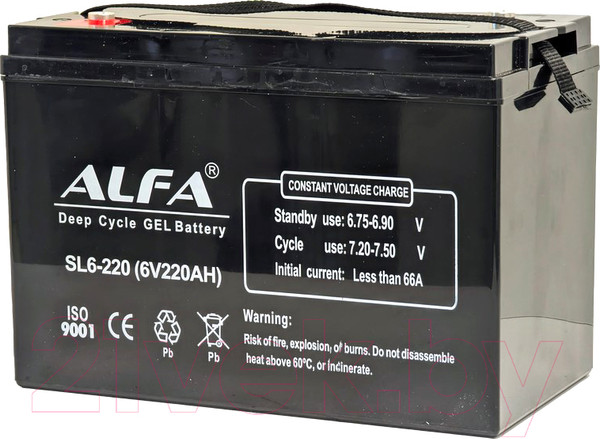 Изображение товара Аккумулятор лодочный ALFA battery SL6-220 (220 А/ч)