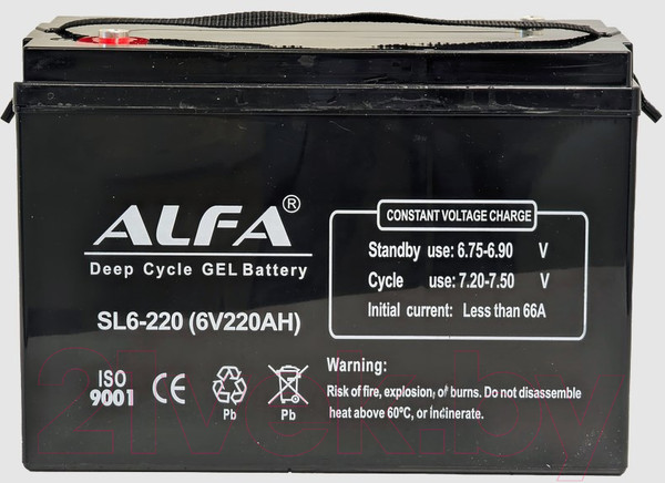 Изображение товара Аккумулятор лодочный ALFA battery SL6-220 (220 А/ч)