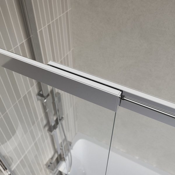 Изображение товара Стеклянная шторка для ванны BelBagno LUCE-VF-11-80/145-C-Cr