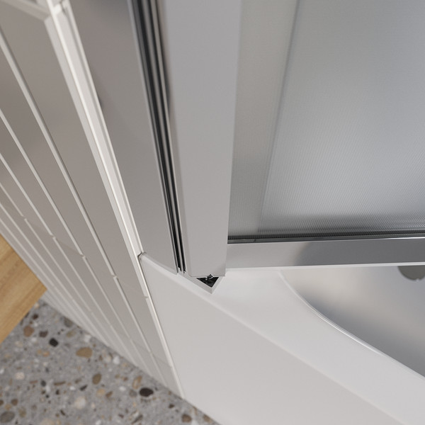 Изображение товара Стеклянная шторка для ванны BelBagno LUCE-VF-11-90/145-P-Cr