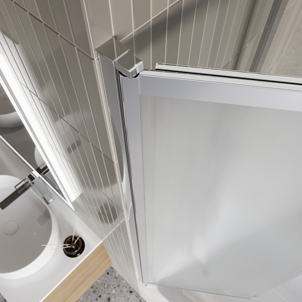 Изображение товара Стеклянная шторка для ванны BelBagno LUCE-VF-11-90/145-P-Cr