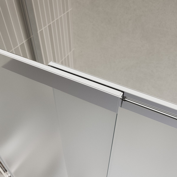 Изображение товара Стеклянная шторка для ванны BelBagno LUCE-VF-11-90/145-P-Cr