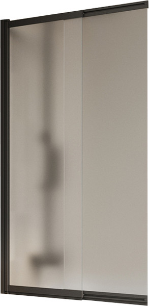 Изображение товара Стеклянная шторка для ванны BelBagno LUCE-VF-11-90/145-P-NERO