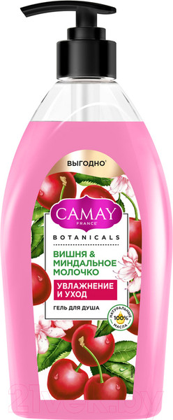 Изображение товара Гель для душа Camay Вишня и миндальное молочко (750мл)