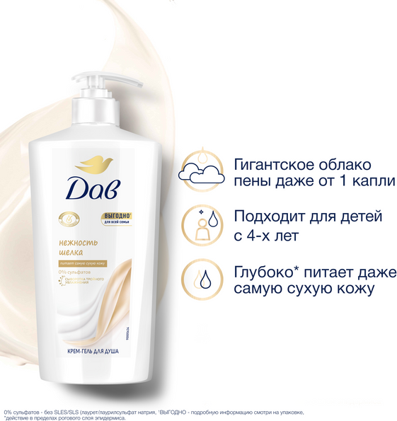 Изображение товара Гель для душа Dove С драгоценными маслами (610мл)