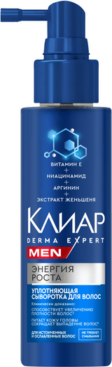 Изображение товара Сыворотка для волос Clear Men Derma Expert Уплотняющая Энергия роста (190мл)
