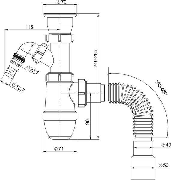 Изображение товара Сифон РМС СУ-03