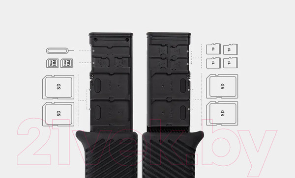 Изображение товара Кейс для карт памяти Pgytech CreateMate High-speed Card Reader Case / P-GM-163 (с кардридером)