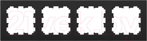 Изображение товара Рамка для выключателей и розеток Bylectrica Юлиг 735212.574 (карбон)