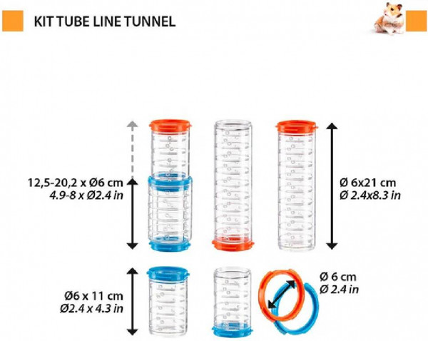 Изображение товара Туннель для клетки Ferplast Tube Line / 84829099