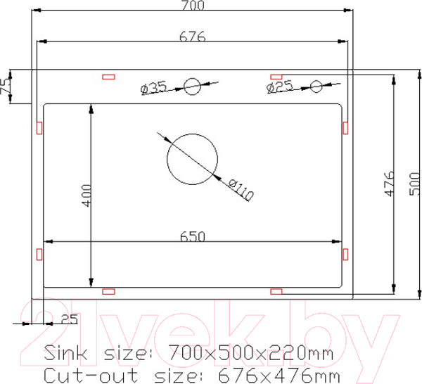 Изображение товара Мойка кухонная STELLAR Evier E7050NB