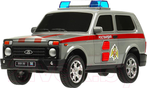 Изображение товара Автомобиль игрушечный Технопарк Lada 4x4 Urban Росгвардия / URBANBLACK-20PLROS-GY