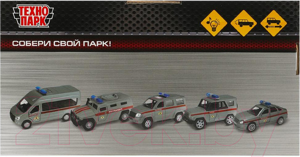 Изображение товара Автомобиль игрушечный Технопарк Lada 4x4 Urban Росгвардия / URBANBLACK-20PLROS-GY