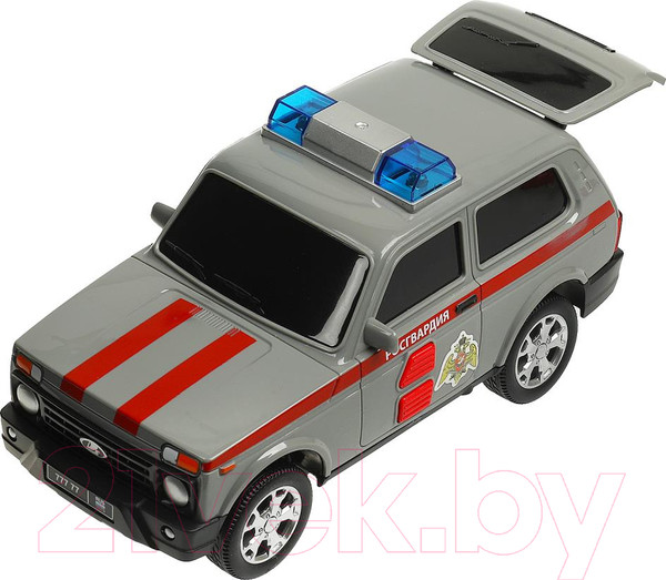 Изображение товара Автомобиль игрушечный Технопарк Lada 4x4 Urban Росгвардия / URBANBLACK-20PLROS-GY