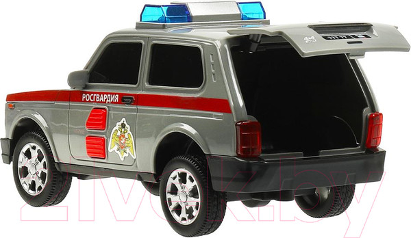 Изображение товара Автомобиль игрушечный Технопарк Lada 4x4 Urban Росгвардия / URBANBLACK-20PLROS-GY