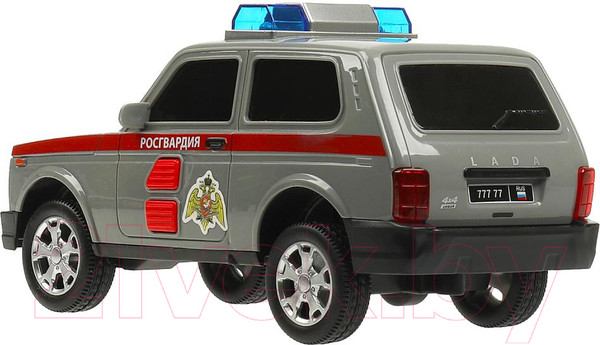 Изображение товара Автомобиль игрушечный Технопарк Lada 4x4 Urban Росгвардия / URBANBLACK-20PLROS-GY