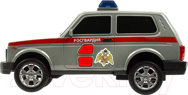 Изображение товара Автомобиль игрушечный Технопарк Lada 4x4 Urban Росгвардия / URBANBLACK-20PLROS-GY