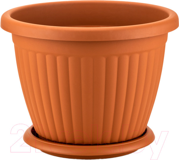 Изображение товара Кашпо Serinova №7 с поддоном / 20-KSG708101-200100 (терракотовый)