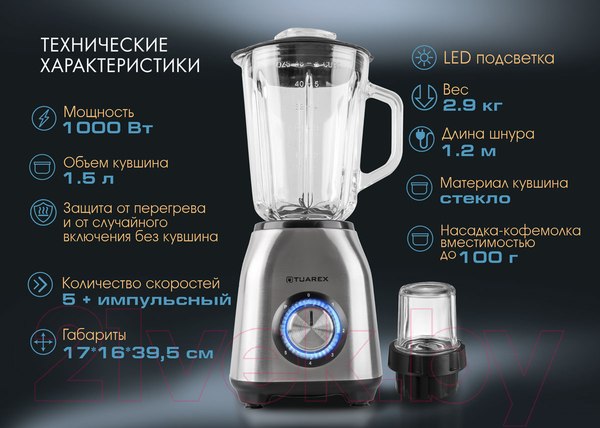 Изображение товара Блендер стационарный Tuarex TK-4201