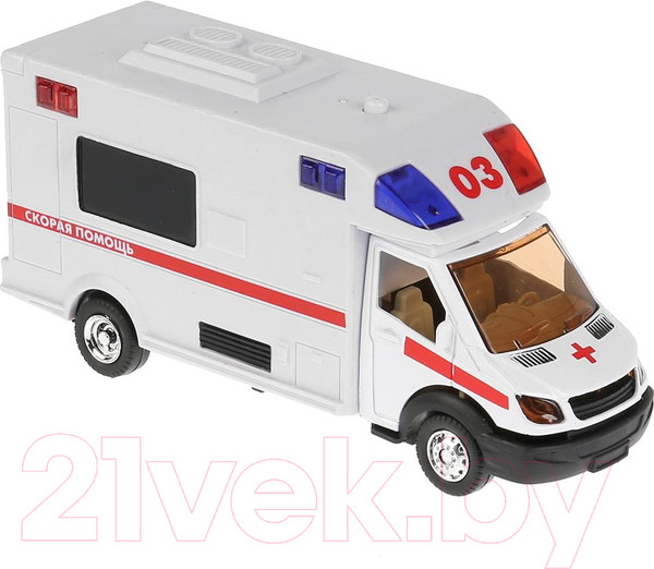 Изображение товара Фургон игрушечный Технопарк Скорая помощь / 1022S-R 