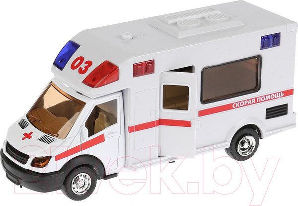 Изображение товара Фургон игрушечный Технопарк Скорая помощь / 1022S-R 