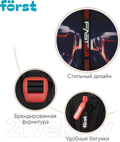 Изображение товара Школьный рюкзак Forst F-Base. Faster / FT-RY-022404