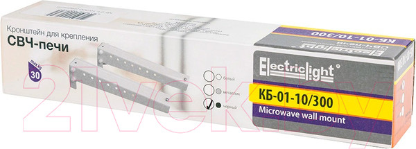 Изображение товара Кронштейн для крепления микроволновой печи Electric Light КБ-01-10/300 (черный)
