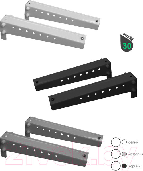 Изображение товара Кронштейн для крепления микроволновой печи Electric Light КБ-01-10/300 (белый)