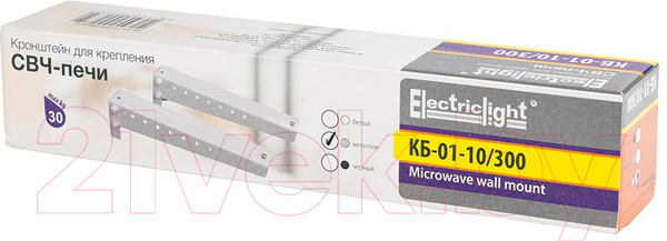 Изображение товара Кронштейн для крепления микроволновой печи Electric Light КБ-01-10/300 (металлик)