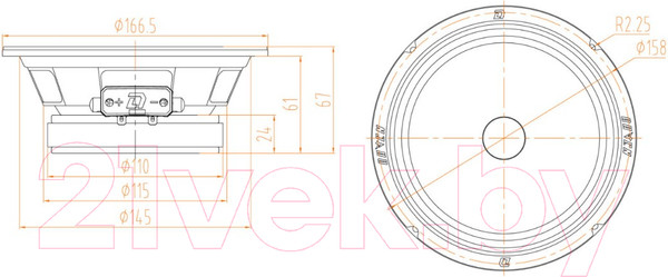 Изображение товара Среднечастотная АС DL Audio Raven 165 v2