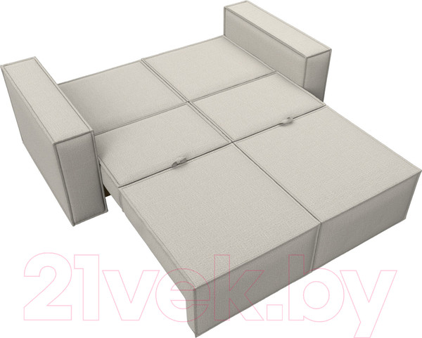 Изображение товара Диван Лига Диванов Куба мини / 121889 (рогожка Амур бежевый)