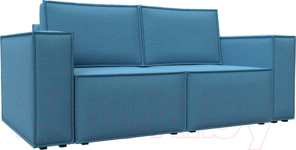 Изображение товара Диван Лига Диванов Куба мини / 121892 (рогожка Амур голубой)