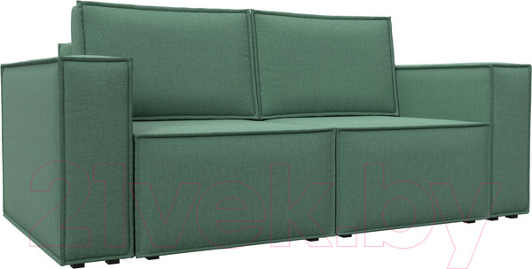 Изображение товара Диван Лига Диванов Куба мини / 121893 (рогожка Амур зеленый)
